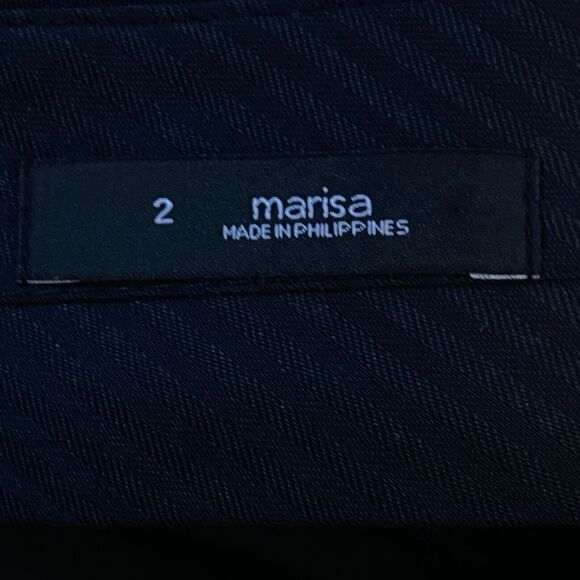 LOFT Black Floral Print Marisa Pant Women's Size 2 - Picture 4 of 9